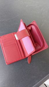 Money Maker RFID Damen Geldbörse Portemonnaie Geldbeutel Damenbörse Leder Rot. Kunden-Foto 6