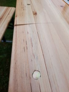 CASARIA® Bierzeltgarnitur mit Lehne 170 cm Klappbar Stabil 2x Bierbank 1x Breiter Tisch Holz Biertischgarnitur Festzeltgarnitur Biergartengarnitur Kunden-Foto 1