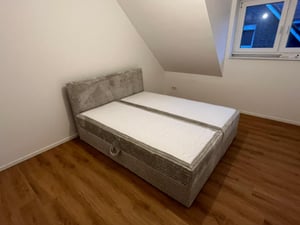 Masseno Boxspringbett ARION 160x200 cm Komplett-Set mit Bonell Matratze und Topper, Polsterbett mit Bettkästen -Braun, KRONOS 06 Kunden-Foto 21
