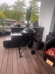 TZS First Austria - 2-in-1 Elektro-Standgrill - 2200W - Tischgrill mit Temperaturregler & Warmhalterost Kunden-Foto 1