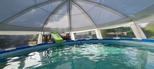 Tenda copertura piscina 600x600x295 B58612 53387 Foto del cliente 2