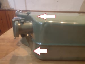 FCH Reservekanister 20L Stahlblech Kraftstoff Kanister, 2 Stück, Metall Benzinkanister Reservekanister Kunden-Foto 2