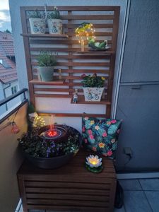 Merxx Sichtschutz mit Kissenbox - Akazie Kunden-Foto 1