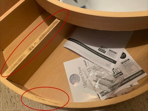HOME CREATION Spiegel mit Stauraum-Rund Wandschrank Schrank Bad - Ø50x13 cm Kunden-Foto 1