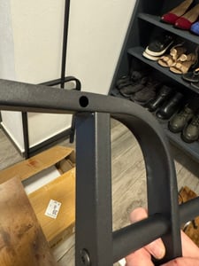 HOMCOM Garderobenständer Schuhregal Kleiderständer mit 8 Haken MDF Schwarz Kunden-Foto 3