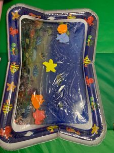 Baby Wassermatte BPA Frei Aufblasbare Wasserspielmatte XXL Sensorisches Spielzeug Kleinkinder Wasserspiel Bodenmatte Wachstum Aktivität Bauchzeit Reto Kunden-Foto 1