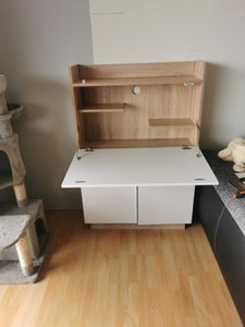 Sekretär Schreibtisch Vicco Alena Weiß 85 x 27 cm, Model 32502 Kunden-Foto 1
