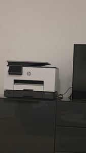 HP OfficeJet Pro 9120E Wireless All-in-One Farbe Drucker, Instant Ink; Beidseitiger Druck, Thermal Inkjet, Farbdruck, 4800 x 1200 DPI, A4, Direktdruck, Grau Kunden-Foto 1