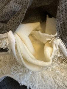 Hochflor Teppich Rund Wohnzimmer Shaggy Langflor Kunstfell Flauschig Einfarbig Grösse 200 cm Rund Kunden-Foto 1
