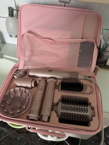 MCURO Warmluftbürste 7-in-1 Multihaarstyler 110000 U/Min,Lockenstab Auto-Wrap Ionen Föhn Airstyler,Hairstyler,Haartrockner,Lockenstab & Glätteisen,mit Reisebox Kunden-Foto 8