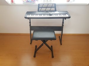 FCH 61-klawiszowy keyboard, fortepian elektroniczny, zestaw fortepianu cyfrowego, statyw do keyboardu, ławka do keyboardu i mikrofon Zdjęcie produktu od klienta nr 1