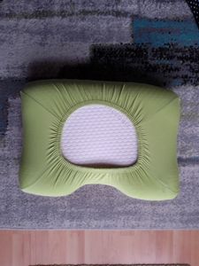 Kissenbezug für Nackenkissen - Universalgröße für orthopädisches Kissen und Gesundheitskissen - DUNKELBLAU Kissenbezüge aus Baumwolle - max 55x40 cm Kunden-Foto 1