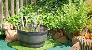 Wasserspiel Springbrunnen Solar Pumpe Teichpumpe Brunnen Fontäne Teich Garten, Deutsches Lager，2-3 Werktage Lieferung Kunden-Foto 1