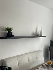 vidaXL Schweberegal Betongrau 60x23,5x3,8 cm MDF Kunden-Foto 1