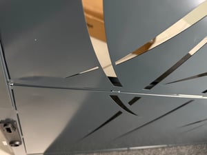 vidaXL Zahradní brána antracit 100x200 cm ocelový design stromu Fotografie od zákazníka č. 4