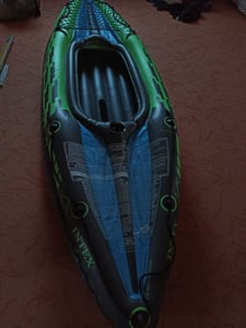 Intex Kajak, opblaasbaar, model Challenger K1 set, geschikt tot 100 kg - groen, artikelnummer 68305NP Klantenfoto 5