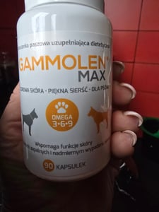 Gammolen Max Preparat na skórę i sierść  dla psów 90 tabletek Zdjęcie produktu od klienta nr 1
