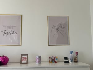 3er 5er 10er Set Bilderrahmen Fotorahmen aus Kunststoff Bilder Foto Posterrahmen Collage AC-6 Wanddeko - Farbe: 3er Pack Gold | Format: 40x60 Kunden-Foto 1
