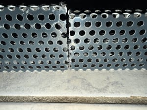 2 m Kiesleiste Kiesfangleiste Aluminium anthrazit RAL 7016 Zuschnitt 18 cm ( Skizze beachten ) Kunden-Foto 1