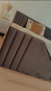 Masseno Boxspringbett KANES 180x200 cm Komplett-Set mit Bonell Matratze und Topper, Polsterbett mit Bettkästen -Braun, CASABLANCA 08 Kunden-Foto 3