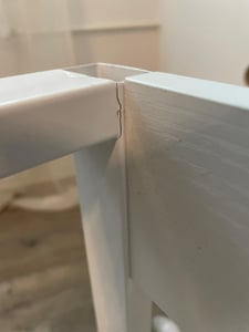 Biurko komputerowe białe loft styl skandynawski z 3 półkami Zdjęcie produktu od klienta nr 2