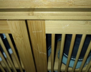 WISFOR schoenenkast van bamboe, schoenenrek met 4 planken, schoenenkast met opbergruimte en ademende deuren Klantenfoto 1