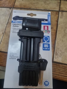 FISCHER fietsvouwhasp met houder, lengte: 850 mm Klantenfoto 2