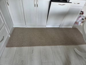 Teppich-Läufer auf Maß Kalkutta Sisaloptik Beige Breite: 80 cm, Länge: 200 cm Kunden-Foto 1