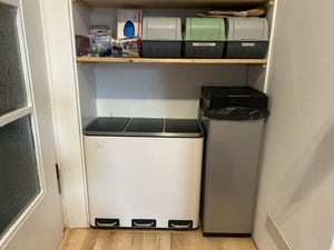 SVITA TM3X18 Treteimer 54 Liter 3x 18L Abfalleimer Mülleimer Mülltrennung Edelstahl Silber Kunden-Foto 4