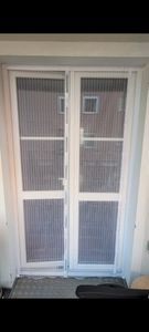 Sekey 130x220cm Fliegengitter Tür Magnetvorhang zum Insektenschutz (zuschneidbar in Höhe und Breite), Fliegengitter Balkontür Terrassentür Weiß Kunden-Foto 2
