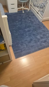 Teppich Wohnzimmer Kurzflor Einfarbig für Schlafzimmer kinderzimmer weicher pflegeleichter, versch.- Größen, Farben Kunden-Foto 1