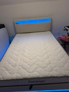 Arensberger JANA Federkernmatratze - 20cm Höhe - Matratze mit Gelschaumschicht - H3 Mittelfest – 7 Zonen - Federkern - Liegekomfort 180x200cm Kunden-Foto 1