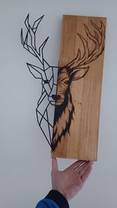 Wallity, Red Deer 1, décoration murale, noyer, métal, 33 x 58 cm Photo du client 1