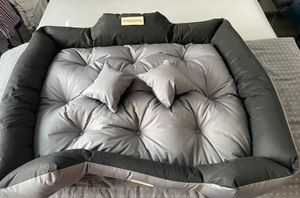 Pelíšek pro psy KINGDOG 100x75 cm personalizovaný voděodolný černý Fotografie od zákazníka č. 11