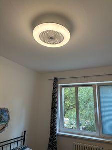 EINFEBEN Deckenventilator Deckenventilatoren mit Beleuchtung 80W Dimmbar Fan Licht deckenlampe Einstellbare Windgeschwindigkeit Lampe lüfter kronleuchter mit Fernbedienung Kunden-Foto 7