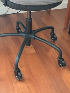 Ruote in gomma per sedie 5 cm / 11 mm 5 pz. Foto del cliente 1