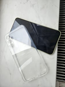 Für Samsung Galaxy A34 5G Silikon Schwarz Hülle Kameraschutz Hülle TPU Handy Schutz Case Premium Case Kunden-Foto 2