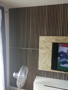 Pannelli acustici in look legno per una piacevole acustica ambientale 118 x 60 cm Rovere bianco Foto del cliente 9