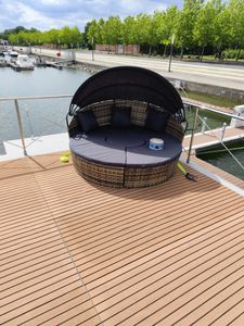 tectake® Rattan Sonneninsel Santorin widerstandsfähig UV-beständig Kunden-Foto 1