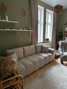 AX LIVING Malatya Big Sofa mit Schlaffunktion Schlafsofa in Beige 246 Kunden-Foto 1