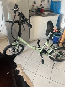 20" Elektrické kolo, vhodné pro výšku 155–195 cm, 36 V, 20 Ah, dojezd 110–130 km, stupeň krytí IPX5, 7 rychlostí – splňuje normu StVZO s legální asistenční funkcí (6 km/h) – zelené Fotografie od zákazníka č. 2