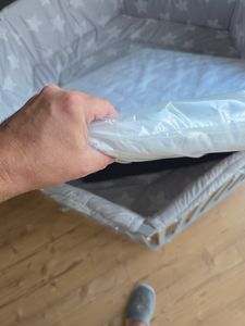 Laufgittereinlage 6 eckig 115 x 100 x 5 cm - Laufstall Matratze aus Schaumstoff für Kinder Babymatratze mit abnehmbaren Bezug Laufstallmatratze Kunden-Foto 1