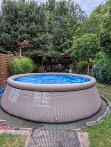 Schwimmbad SWING blau Ø 3,66 m x 0,91m tief Pool Kinderpool Kunden-Foto 5