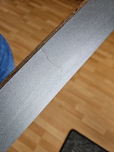 Kommode mit 3 Schubladen und 3 Türen in matter Ausführung, Kommode 110cm Holz Schrank Kommode mit Schubladen graphit Eiche Kunden-Foto 4