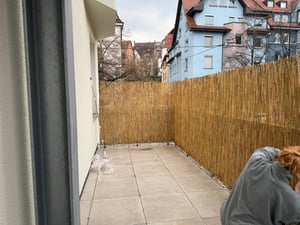 Windhager Schilf Sichtschutzmatte, 1,2 m hoch, stabil mit Eisendraht, dekorativ für Garten, Balkon & Terrasse Kunden-Foto 4