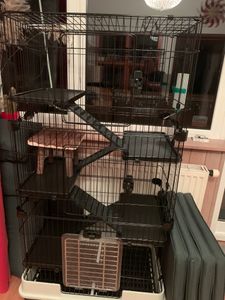 Nagervoliere BIG CAGE XXXL Nagerkäfig Käfig  Voliere Metall Nager Kleintierkäfig Kunden-Foto 1