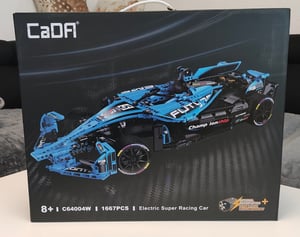 Gra konstrukcyjna Cada Electric Super Race Car 1667 elementów Niebieski Niebieski Jeden rozmiar Zdjęcie produktu od klienta nr 6