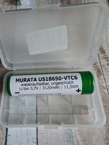 Sony / Murata Konion US18650VTC6 3000mAh - 30A - Mindestbestellmenge 2 Stück Kunden-Foto 1