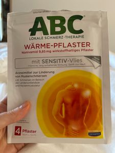 ABC Wärme-Pflaster sensitiv zur Linderung von Muskelschmerzen, 4 St. Pflaster Kunden-Foto 1