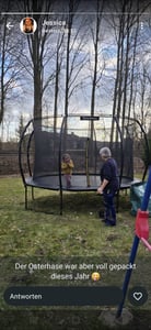HyperMotion detská XL záhradná trampolína - 305 cm 10FT - s rebríkom a vnútornou sieťkou - pre dom a záhradu Fotografia od zákazníka č. 14